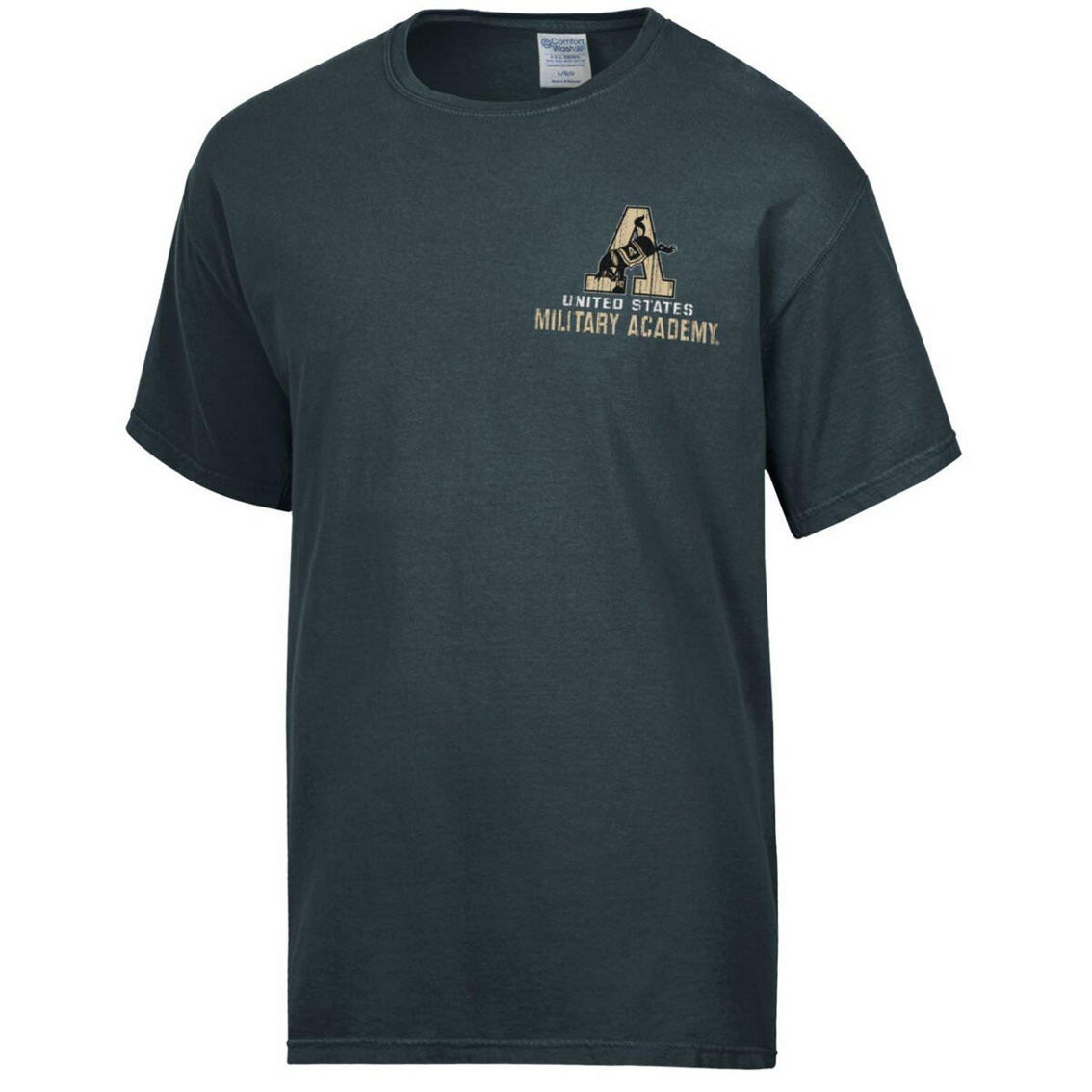 Comfort Wash Men's Comfort Wash Charcoal Army Black Knights Vintage Logo T-Shirt - Image 3 of 4