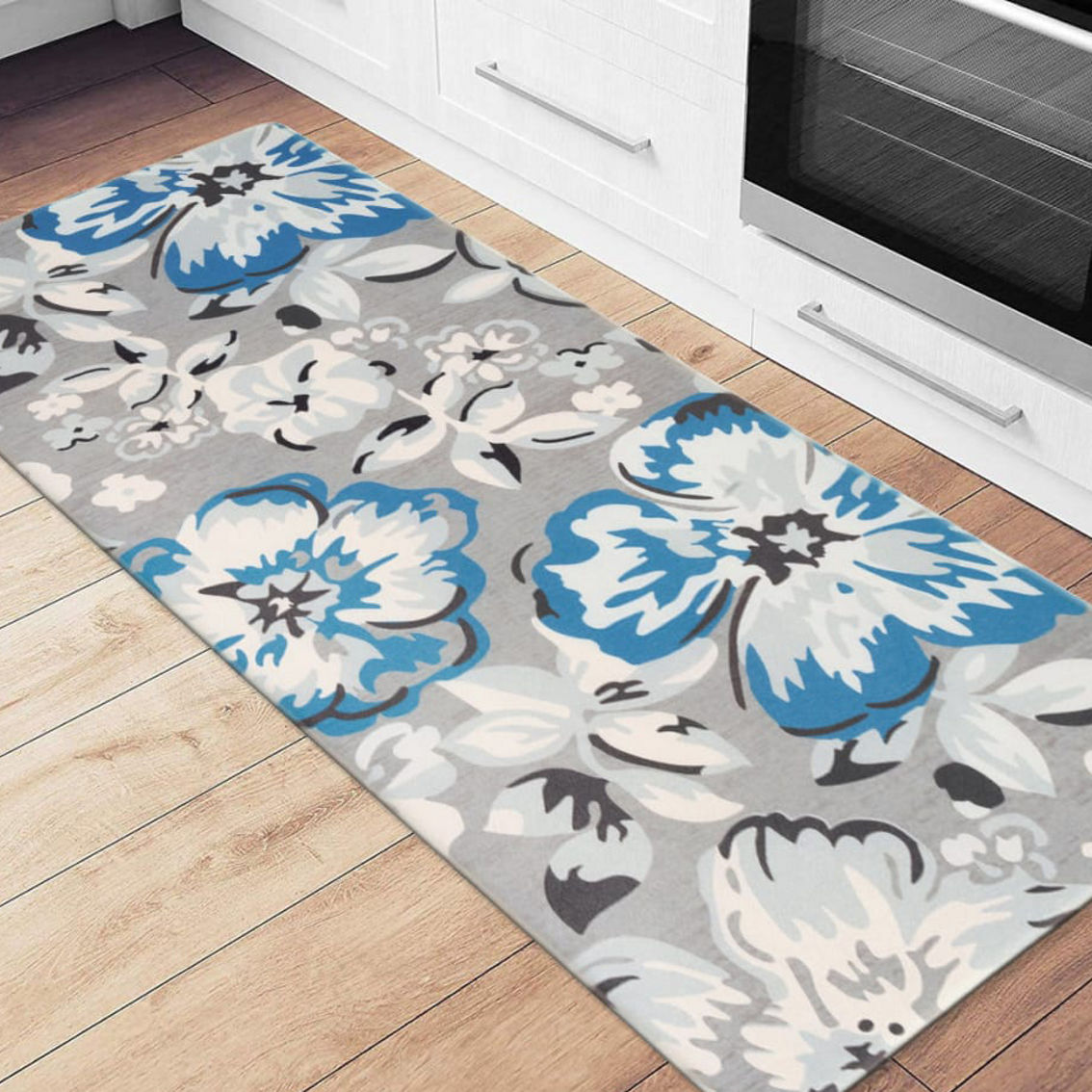 World Rug Gallery Modern Floral Anti Fatigue Standing Mat - Image 2 of 5