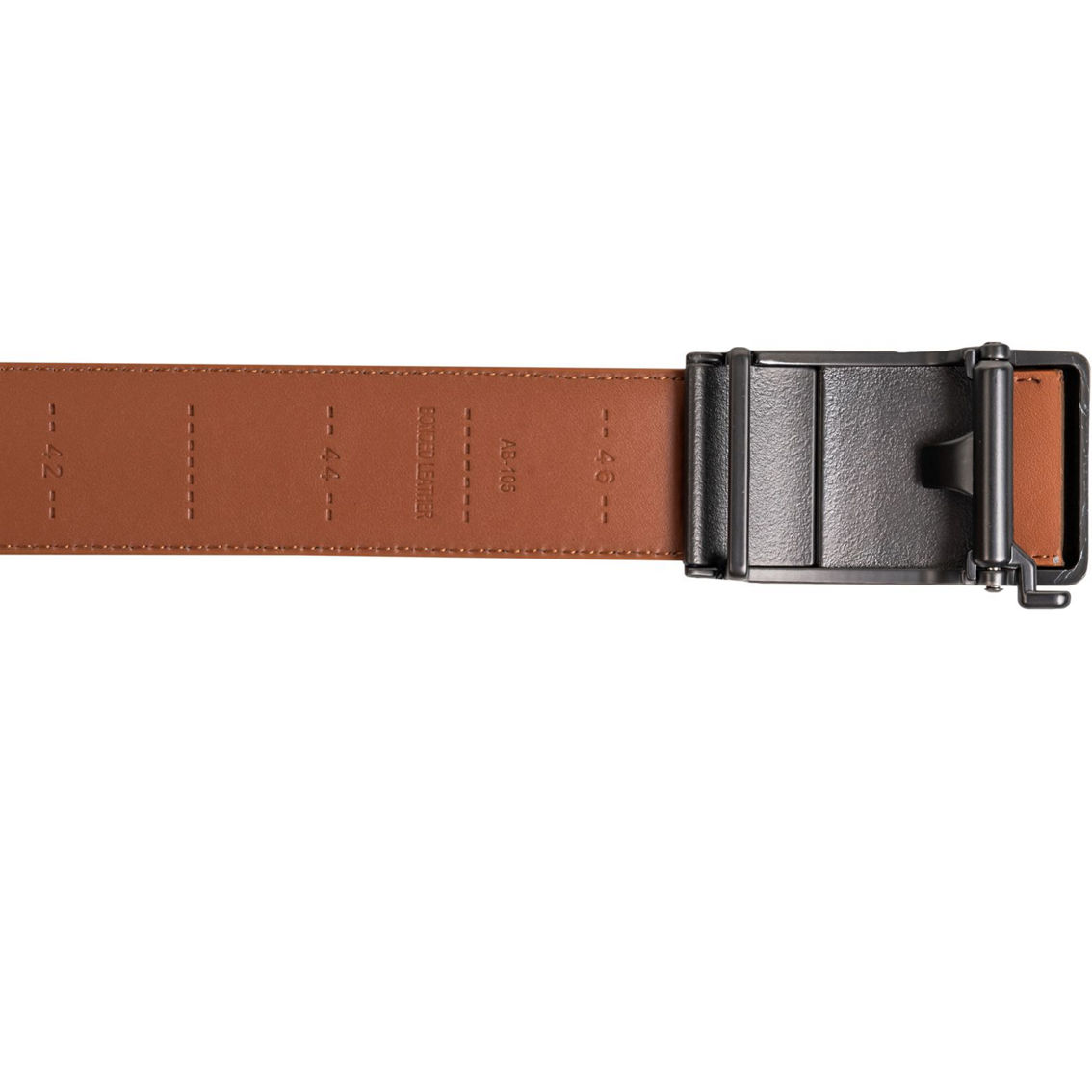 CHAMPS Men's Leather Automatic and Adjustable Belt, Tan - Image 4 of 5