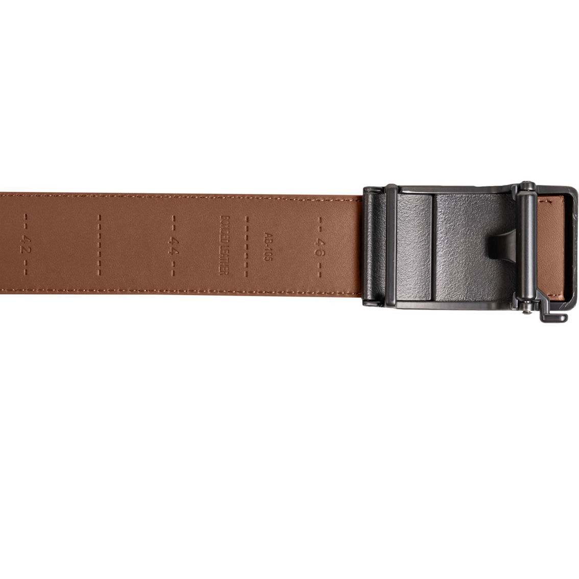 CHAMPS Men's Leather Automatic and Adjustable Belt, Brown - Image 4 of 5