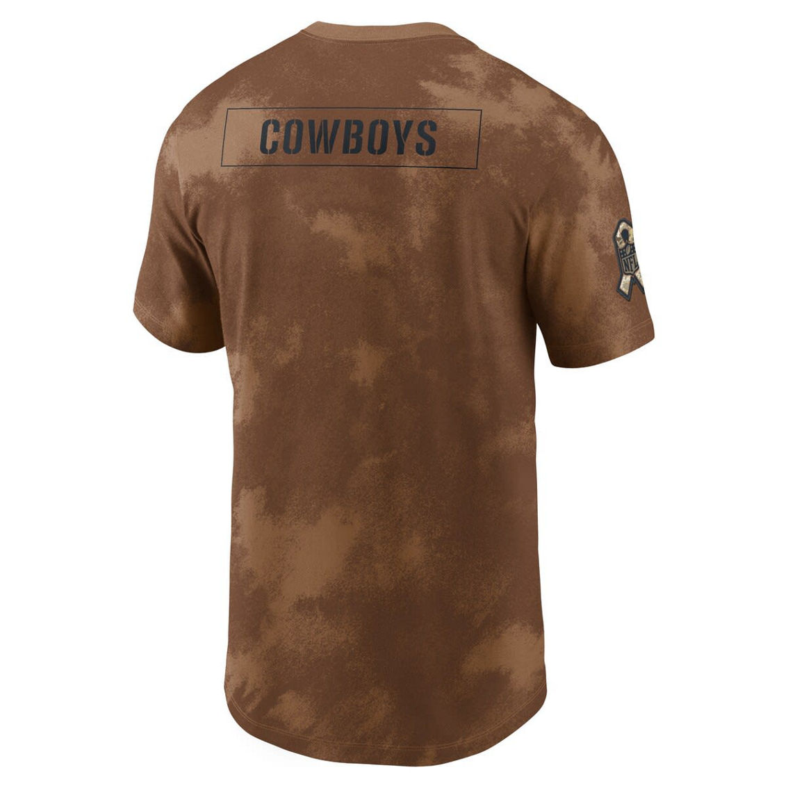 Nike Men's Brown Dallas Cowboys 2023 Salute To Service Sideline T-Shirt - Image 4 of 4