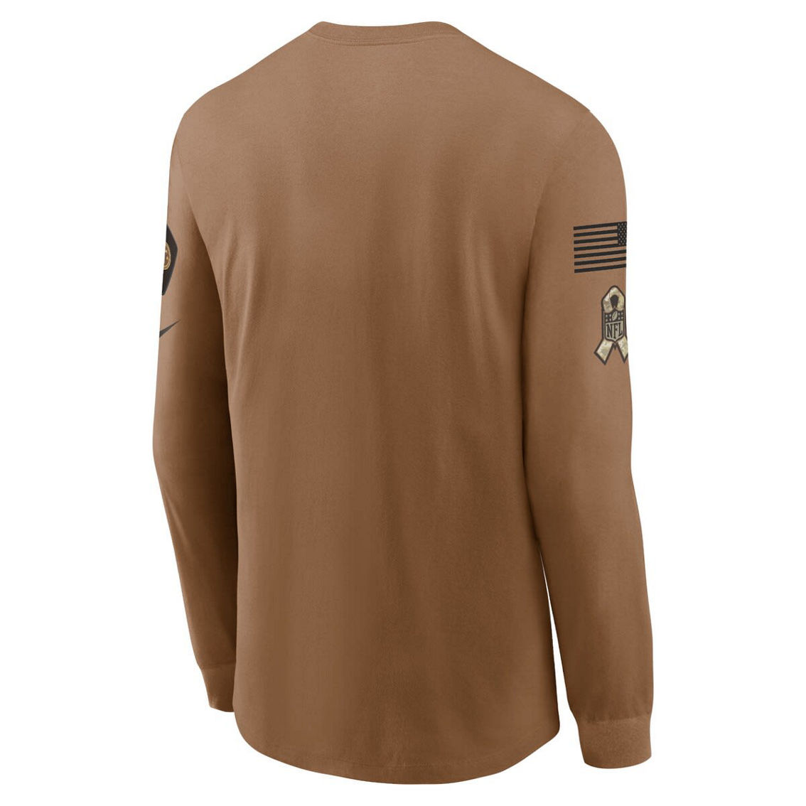 Nike Men's Brown Tennessee Titans 2023 Salute To Service Long Sleeve T-Shirt - Image 4 of 4