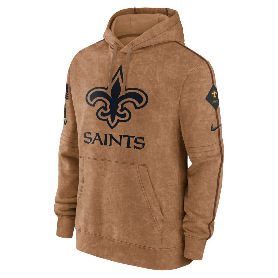 Nike Men's Brown New Orleans Saints 2023 Salute To Service Club Pullover Hoodie - Image 3 of 4