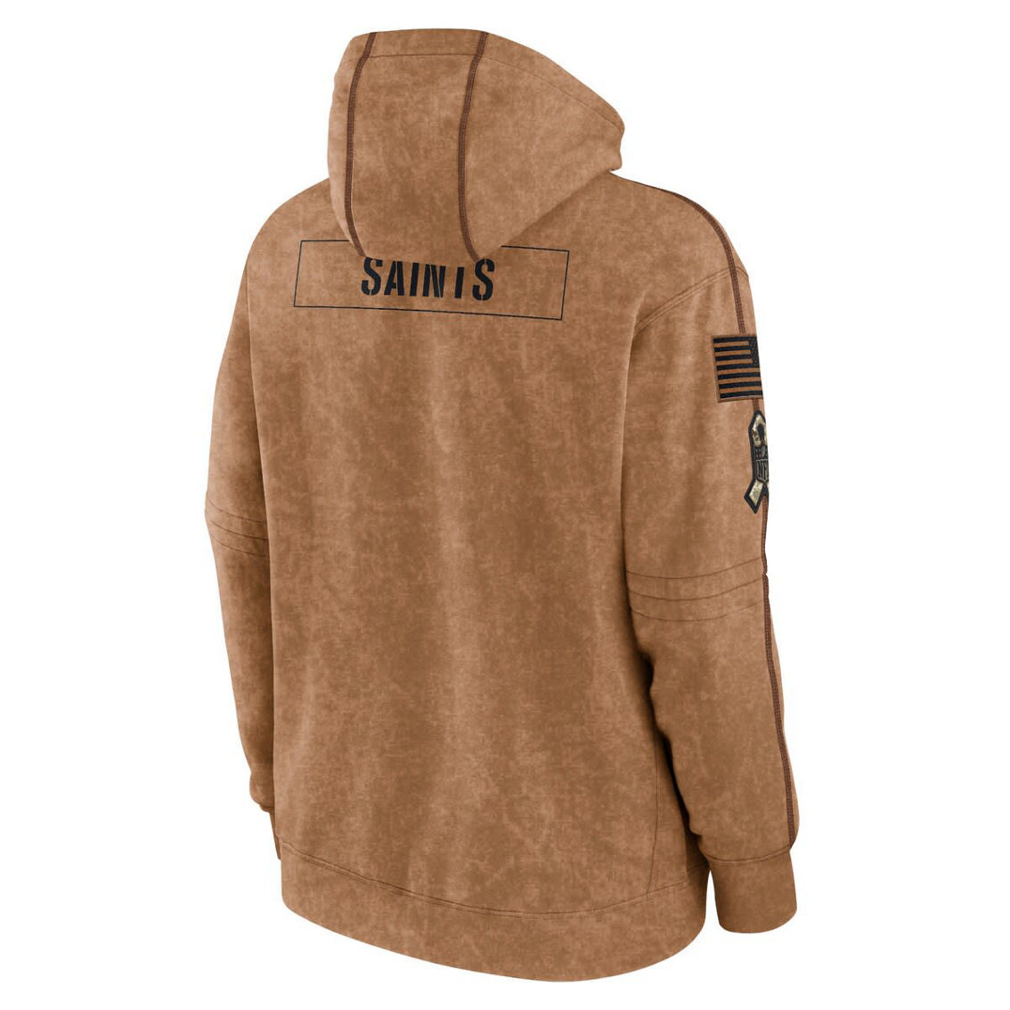Nike Men's Brown New Orleans Saints 2023 Salute To Service Club Pullover Hoodie - Image 4 of 4