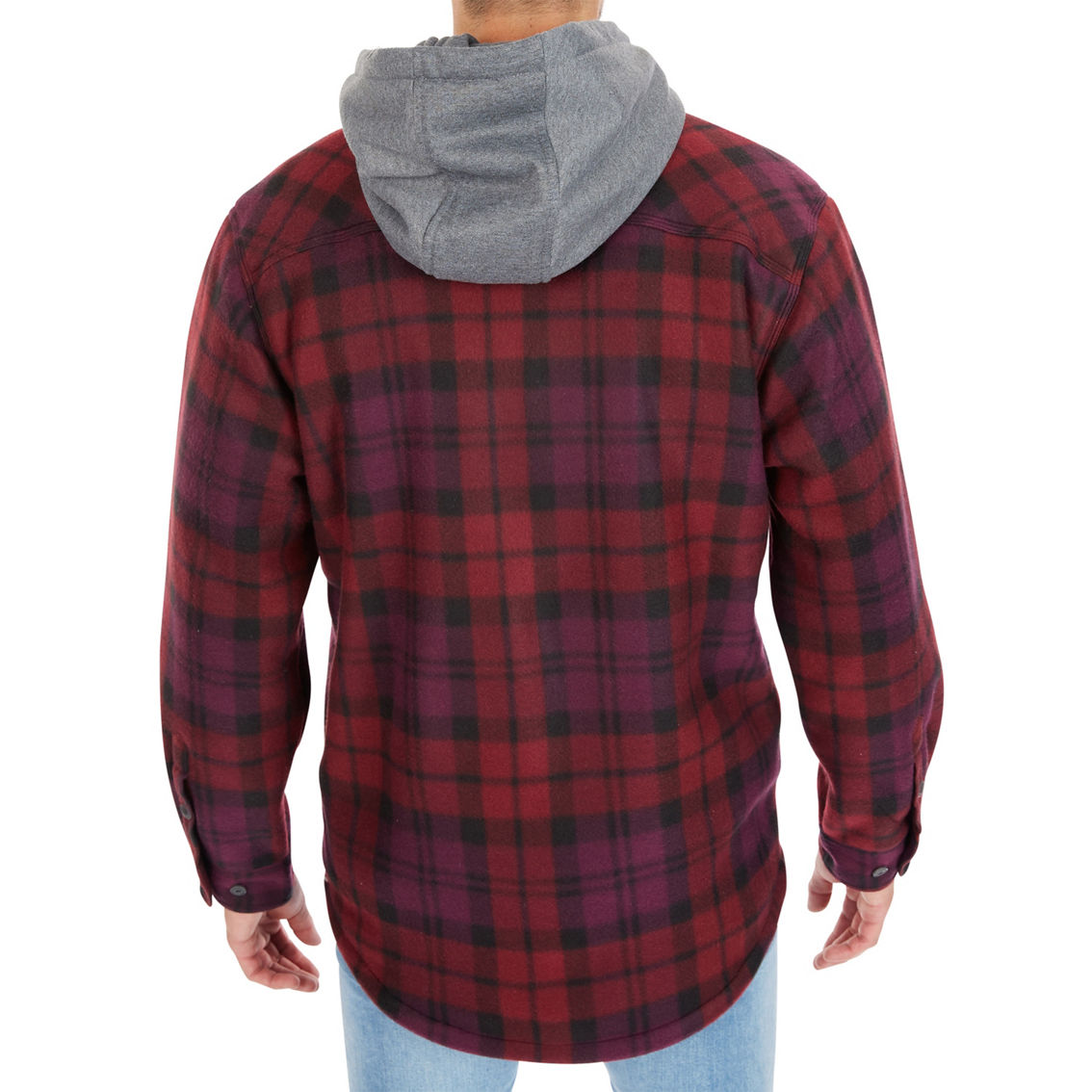 Smith's Workwear Big Men's Sherpa-lined Microfleece Shirt Jacket ...