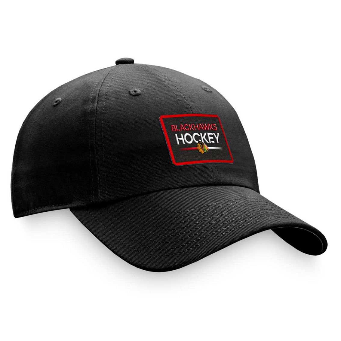 Fanatics Branded Women's Black Chicago Blackhawks Authentic Pro Rink Adjustable Hat - Image 4 of 4