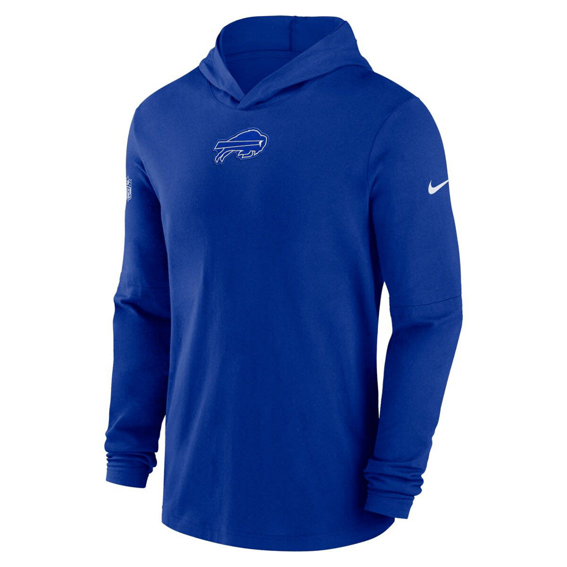 Nike Men's Royal Buffalo Bills Sideline Performance Long Sleeve Hoodie T-Shirt - Image 3 of 4
