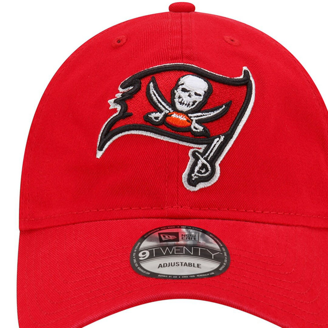 New Era Men's Red Tampa Bay Buccaneers Distinct 9TWENTY Adjustable Hat - Image 3 of 4