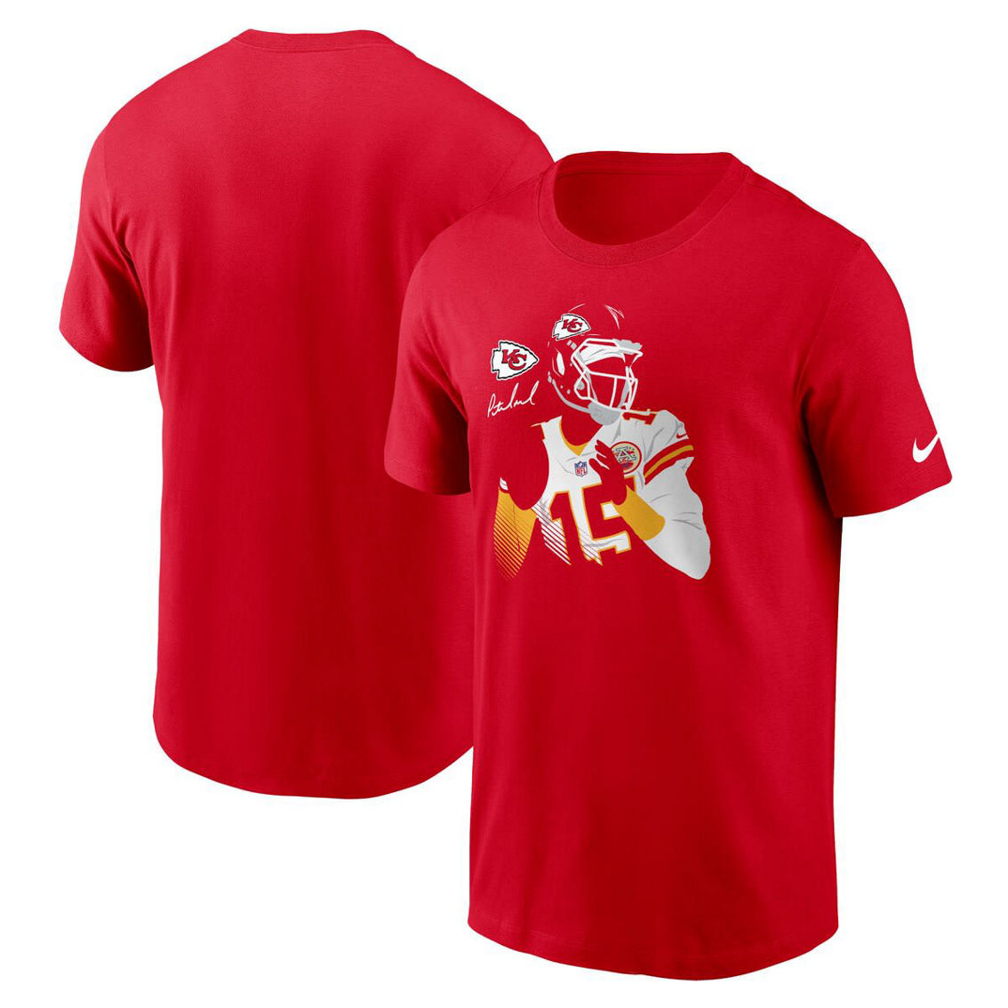 Nike Men's Patrick Mahomes Red Kansas City Chiefs Player Graphic T-Shirt - Image 2 of 4