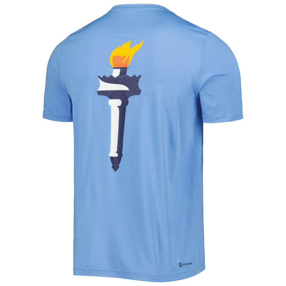adidas Men's Light Blue New York City FC Team Jersey Hook AEROREADY T-Shirt - Image 4 of 4