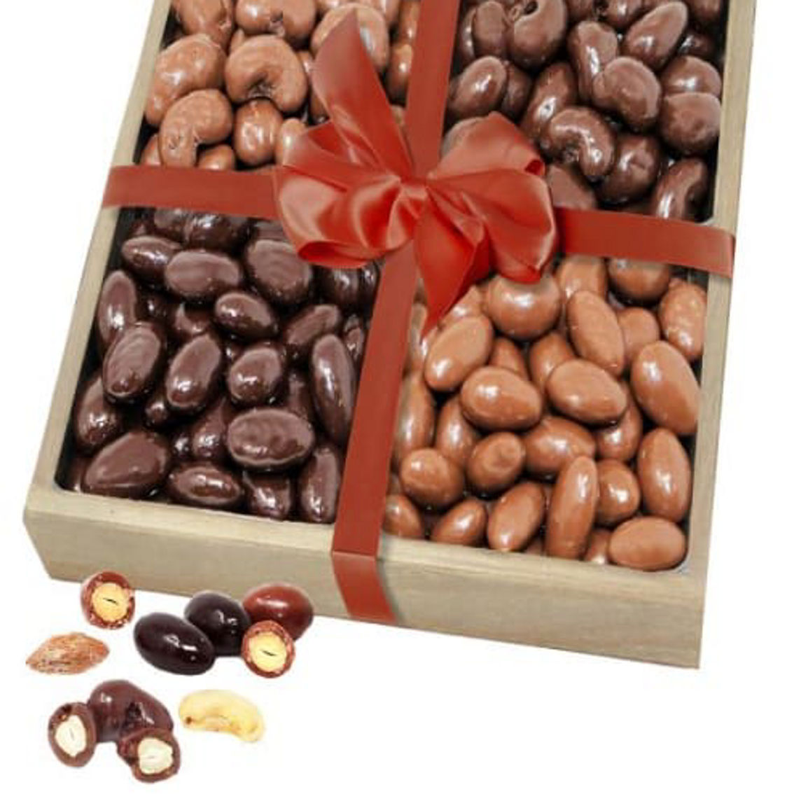 Deli Direct, Lillie & Pearl, Belgian Chocolate Covered Almond & Cashew Tray - Image 2 of 3