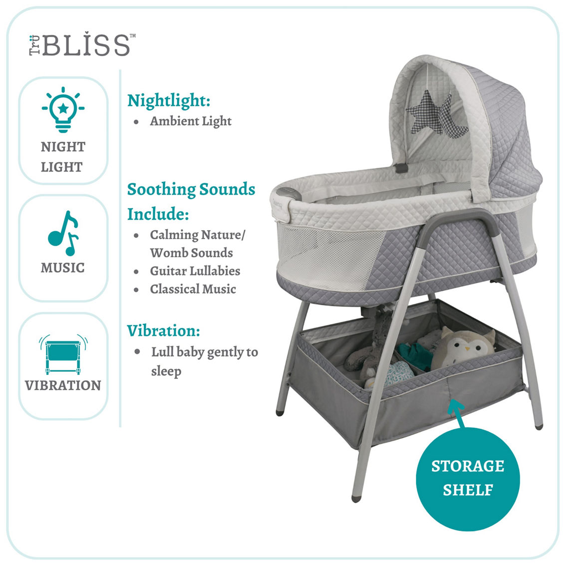 TruBliss Journey 2-in-1 Bassinet - Image 4 of 5