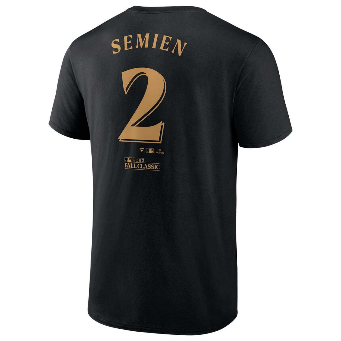 Men's Marcus Semien Texas Rangers 2023 World Series Champs Name & Number T-Shirt - Image 4 of 4