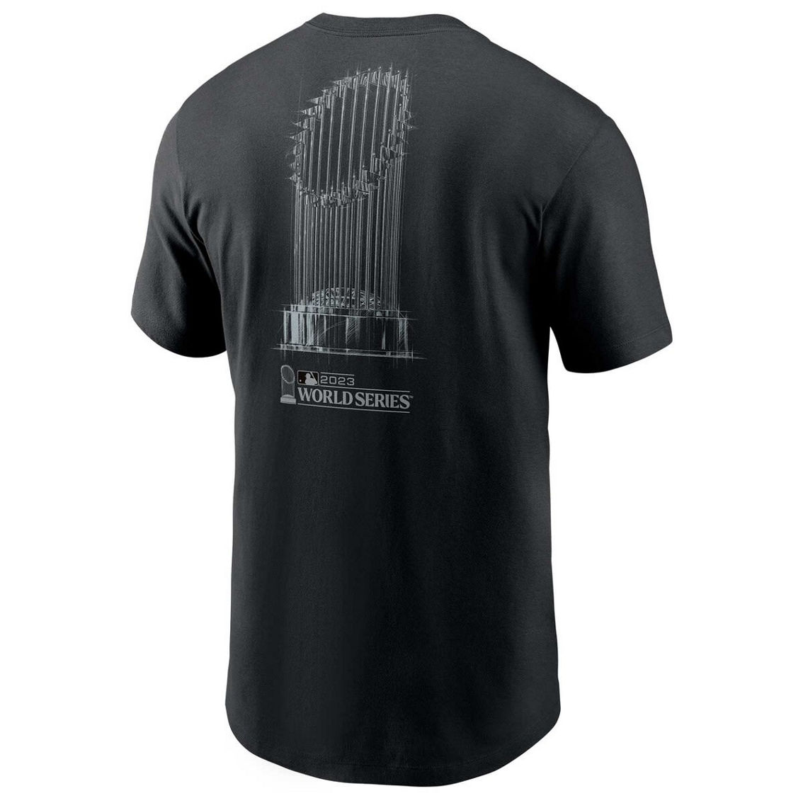 Men's Nike Black Texas Rangers 2023 World Series Champions Trophy T-Shirt - Image 4 of 4