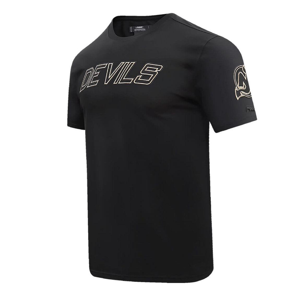 Pro Standard Men's Black New Jersey Devils Wordmark T-Shirt - Image 2 of 4