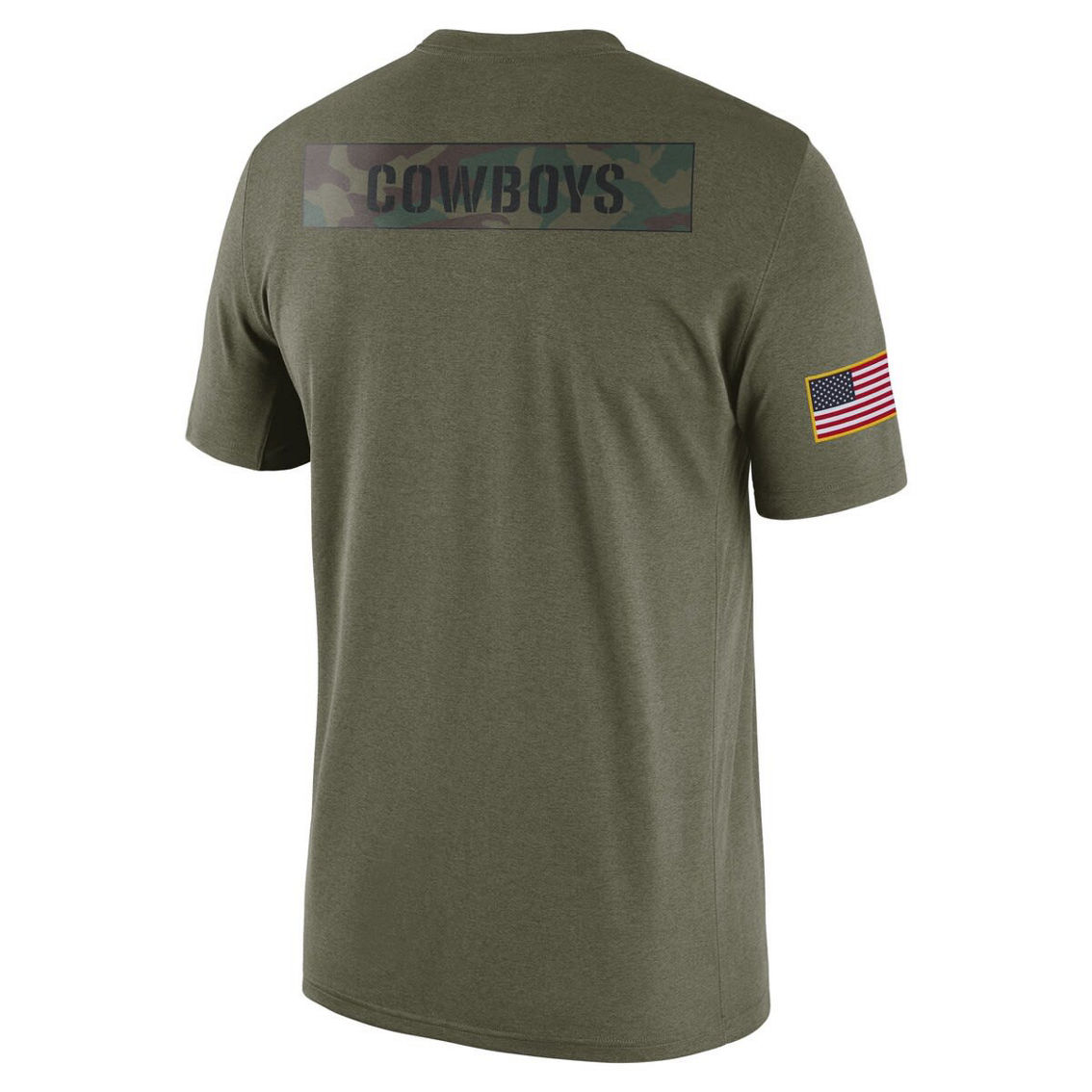 Nike Men's Olive Oklahoma State Cowboys Military Pack T-Shirt - Image 4 of 4