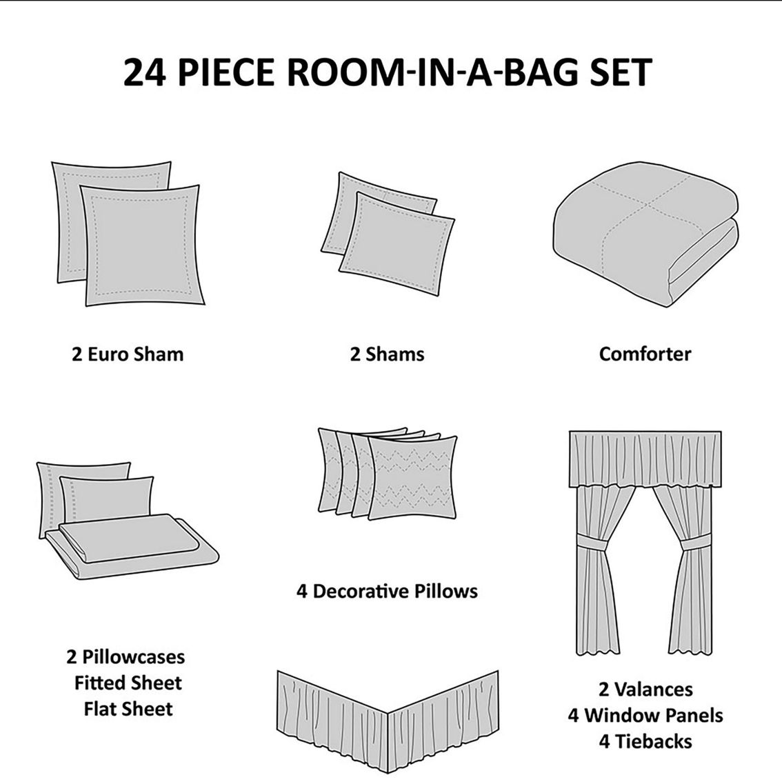 Madison Park Essentials Katarina 24 Piece Room in a Bag - Image 5 of 5