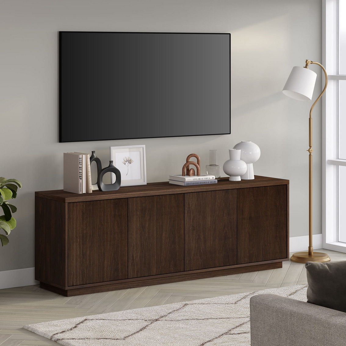 Hudson&Canal Hanson TV Stand for TV's up to 75