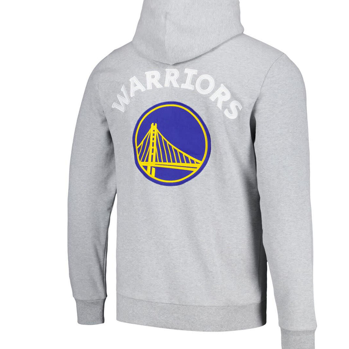 FISLL Unisex Heather Gray Golden State Warriors Heritage Crest Pullover Hoodie - Image 4 of 4