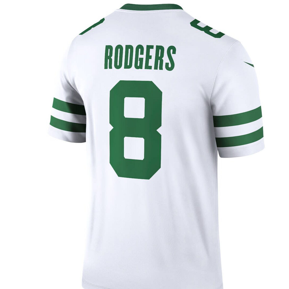Nike Men's Aaron Rodgers Spotlight Legacy White New York Jets Legend Player Jersey - Image 4 of 4