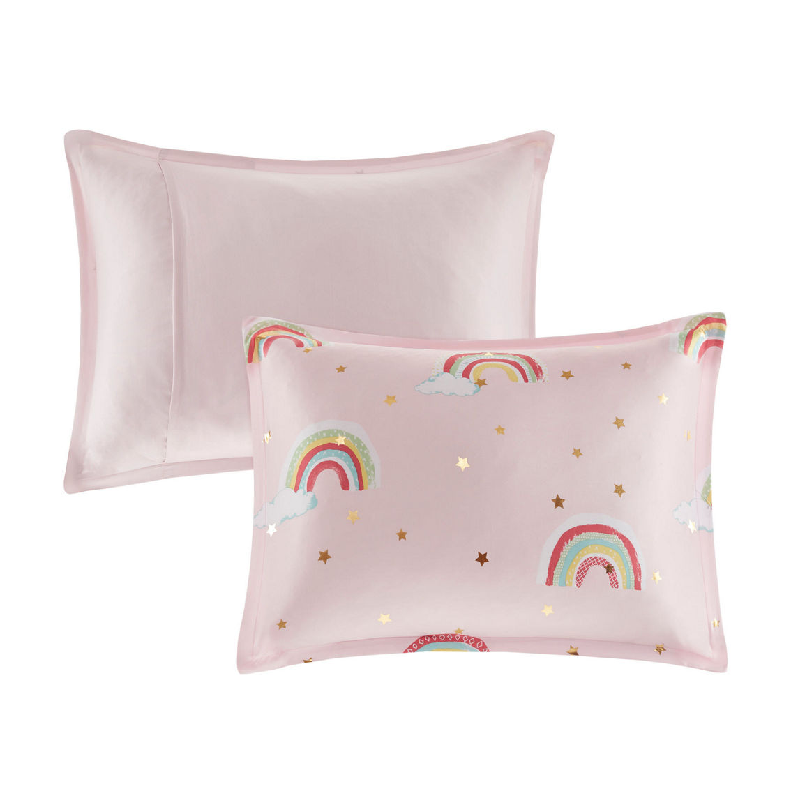 Mi Zone Kids Mia Rainbow and Metallic Stars Comforter Set with Bed Sheets - Image 2 of 5