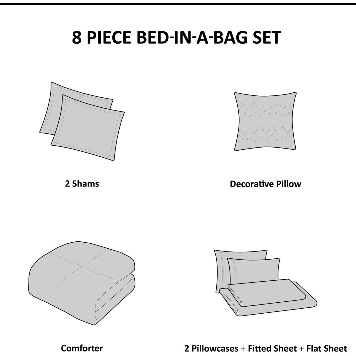 Mi Zone Kids Mia Rainbow and Metallic Stars Comforter Set with Bed Sheets - Image 5 of 5