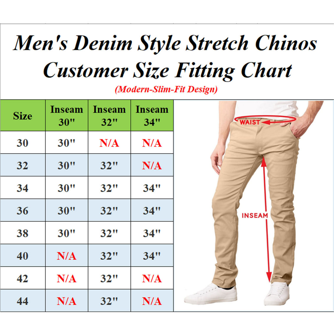 7 Groove  Men's 5 Pocket Stretch Chino Pants - Image 2 of 2
