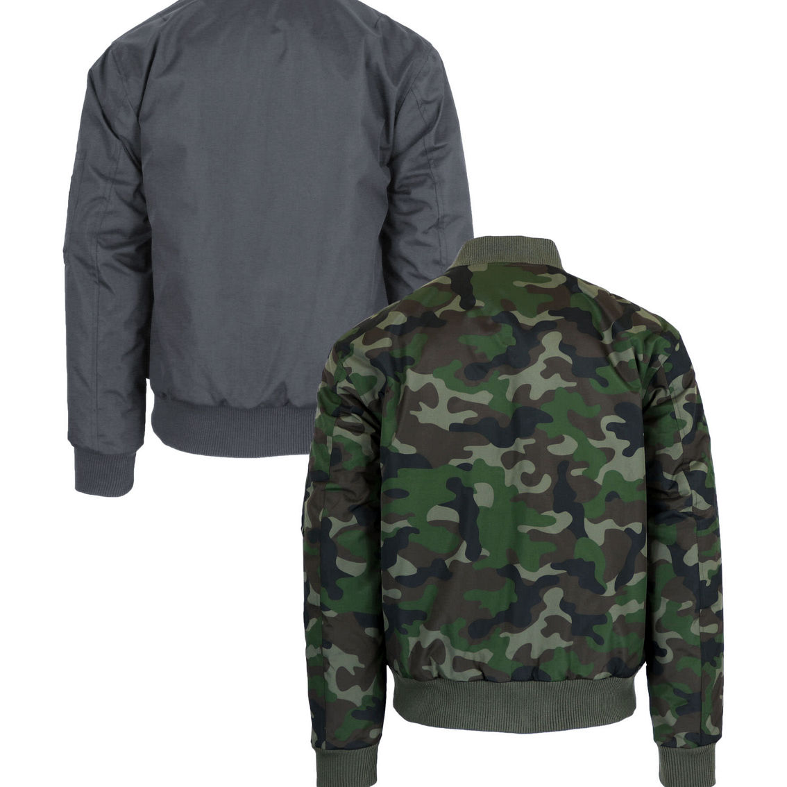 Spire By Galaxy Men's Heavyweight MA-1 Bomber Flight Jacket - 2 Pack - Image 2 of 3