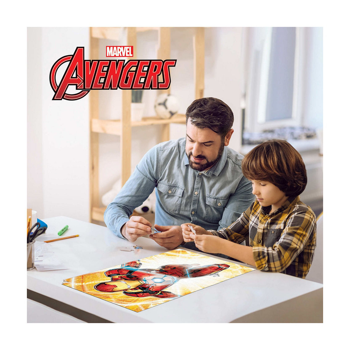 Prime 3D Marvel Avengers Iron Man 3D Lenticular Puzzle in a Shaped Tin: 300 Pcs - Image 5 of 5