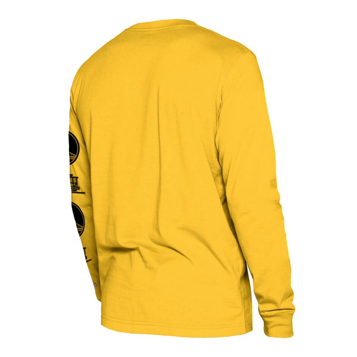 New Era Men's Yellow Golden State Warriors 2023/24 City Edition Long Sleeve T-Shirt - Image 4 of 4