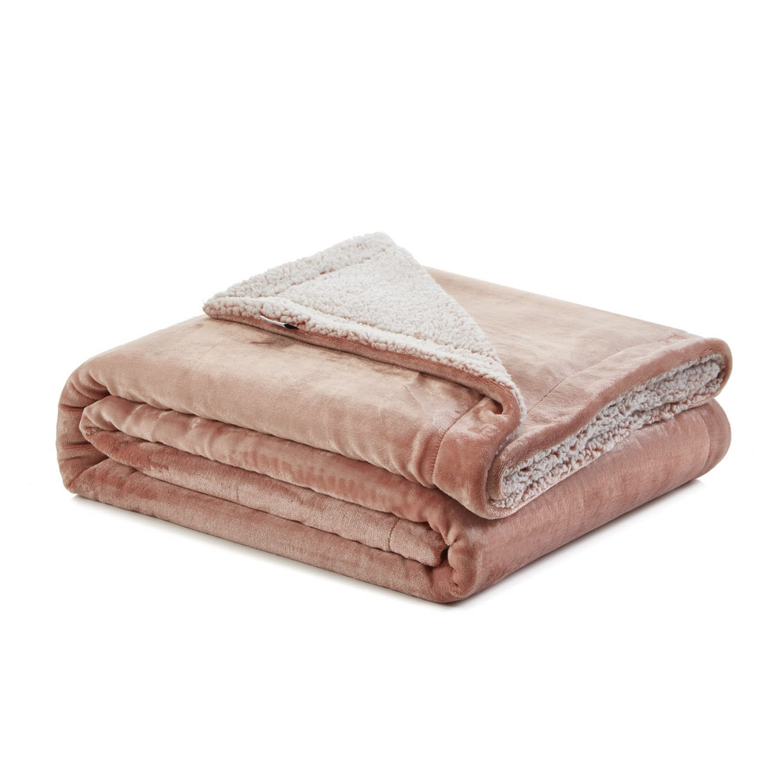 Cozy Tyme Urima Flannel Reversible Heathered Sherpa Throw Blanket - Image 3 of 5