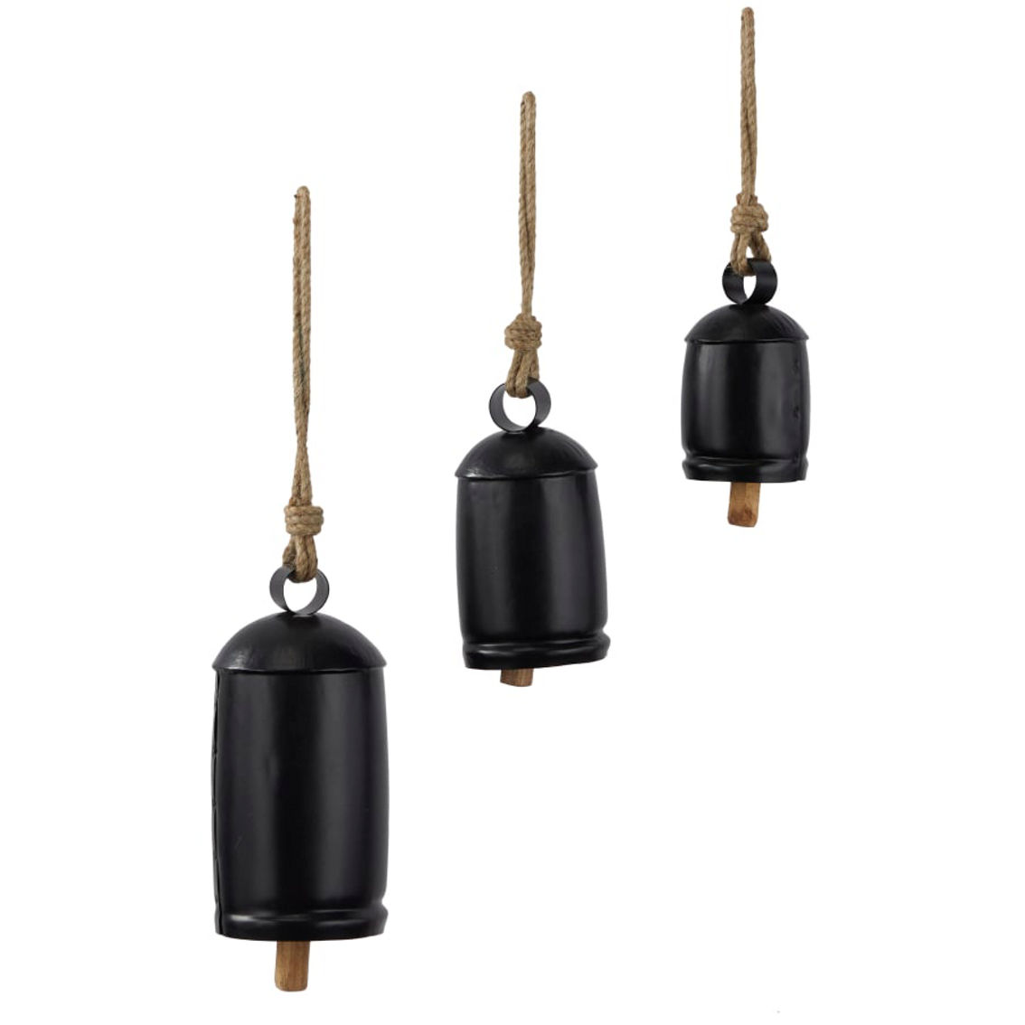 Morgan Hill Home Rustic Gold Metal Decorative Cow Bell Set - Image 3 of 5