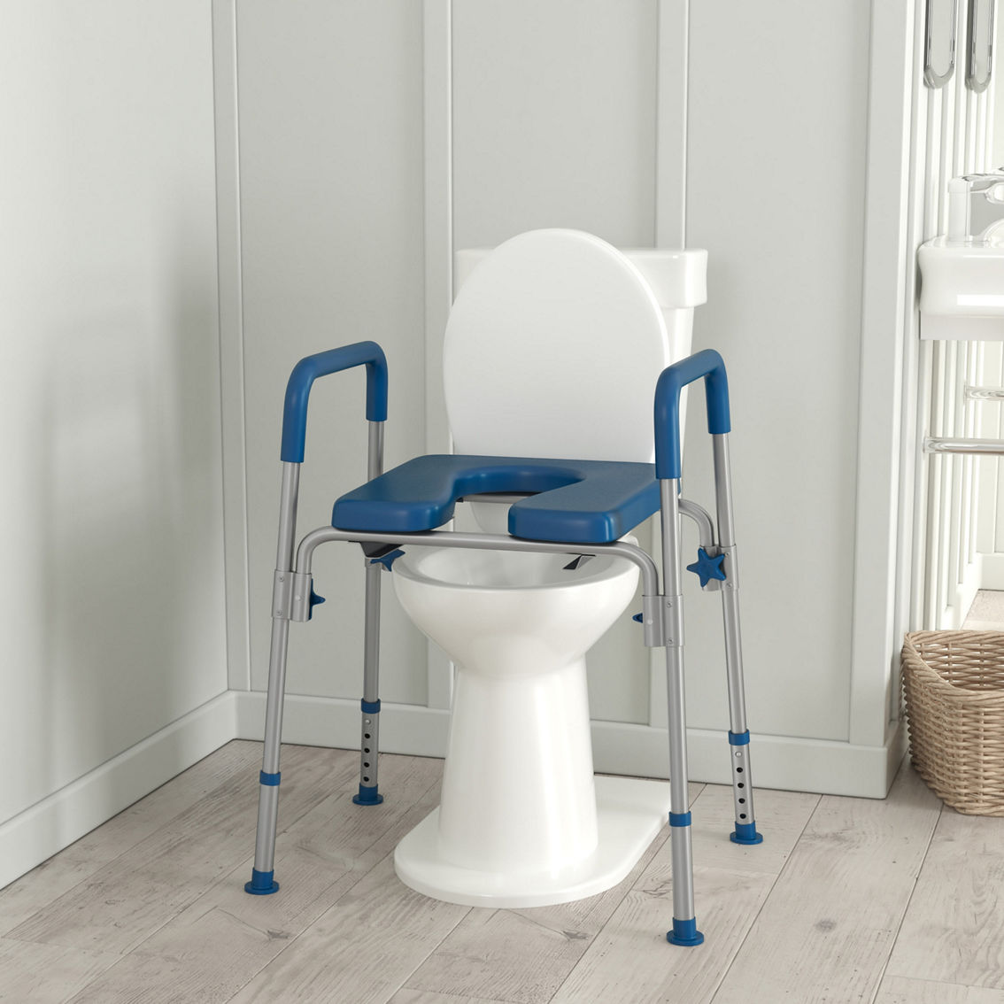 Flash Furniture 3 In 1 Adjustable Commode & Shower Chair - Image 2 of 5
