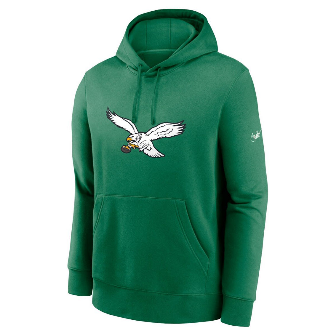 Nike Men's Kelly Green Philadelphia Eagles Rewind Club Logo Pullover Hoodie - Image 3 of 4