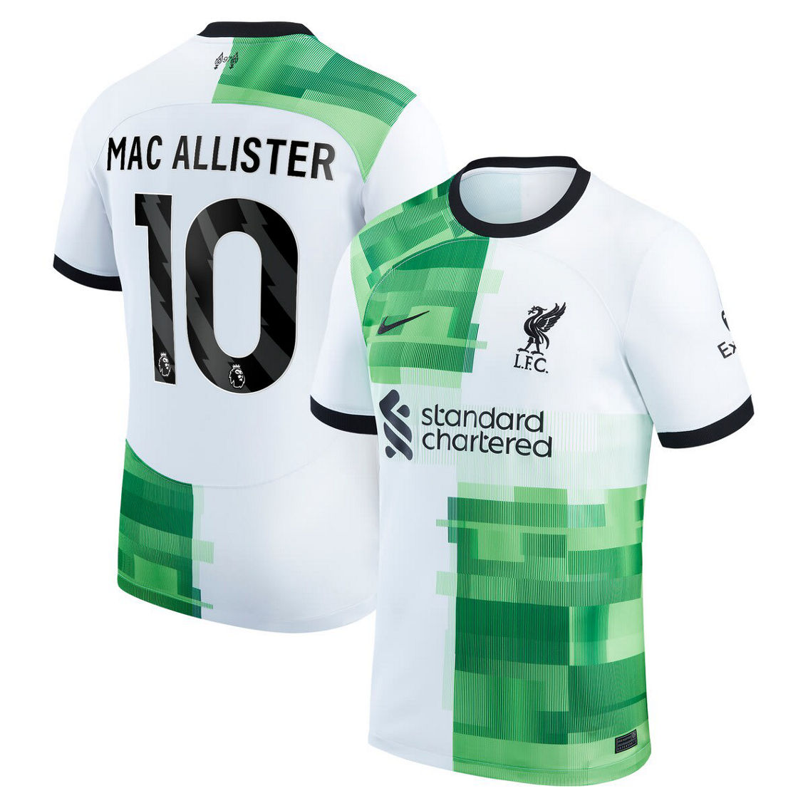Nike Men's Alexis Mac Allister White Liverpool 2023/24 Away Replica Player Jersey - Image 2 of 4