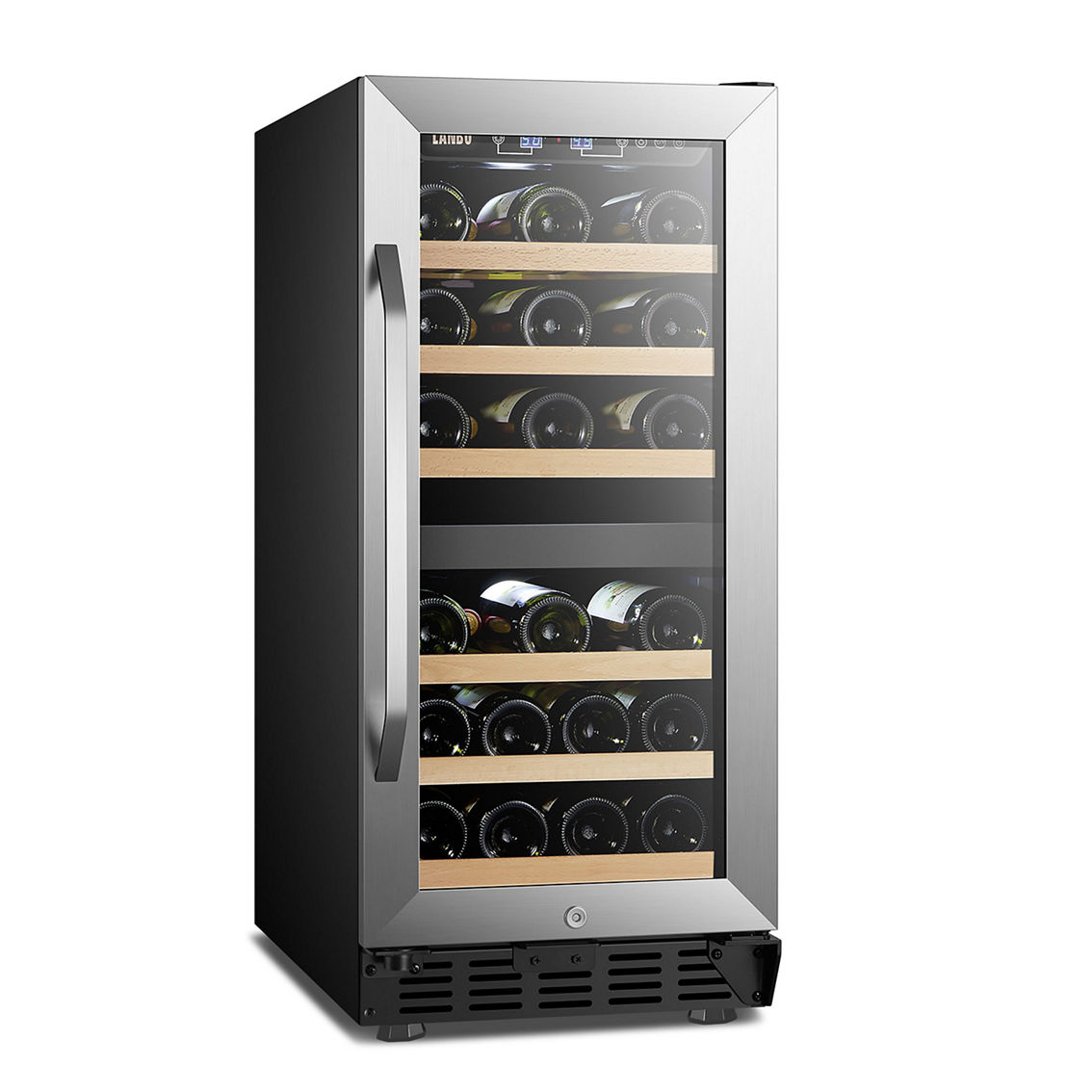 Lanbo 15 Inch Wine Cooler Refrigerator, 26 Bottle - Image 2 of 5