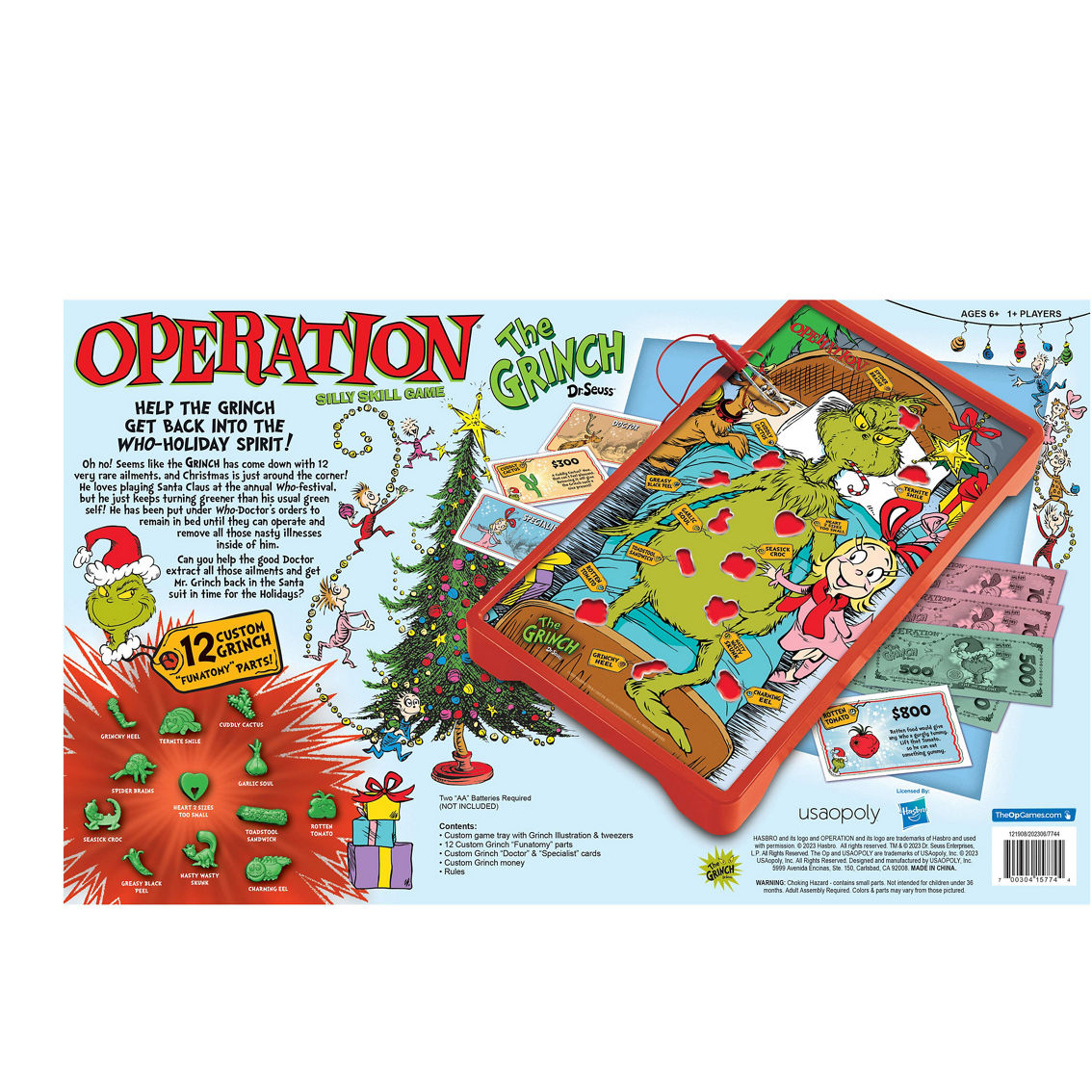 USAopoly Operation - Dr. Seuss The Grinch Edition - Image 3 of 5