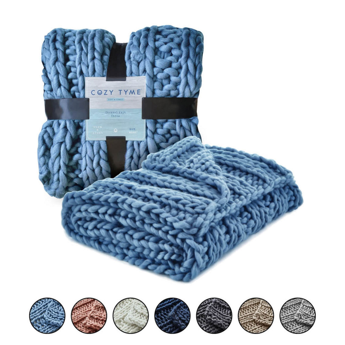 Cozy Tyme Keon Channel Knit Throw - Image 5 of 5