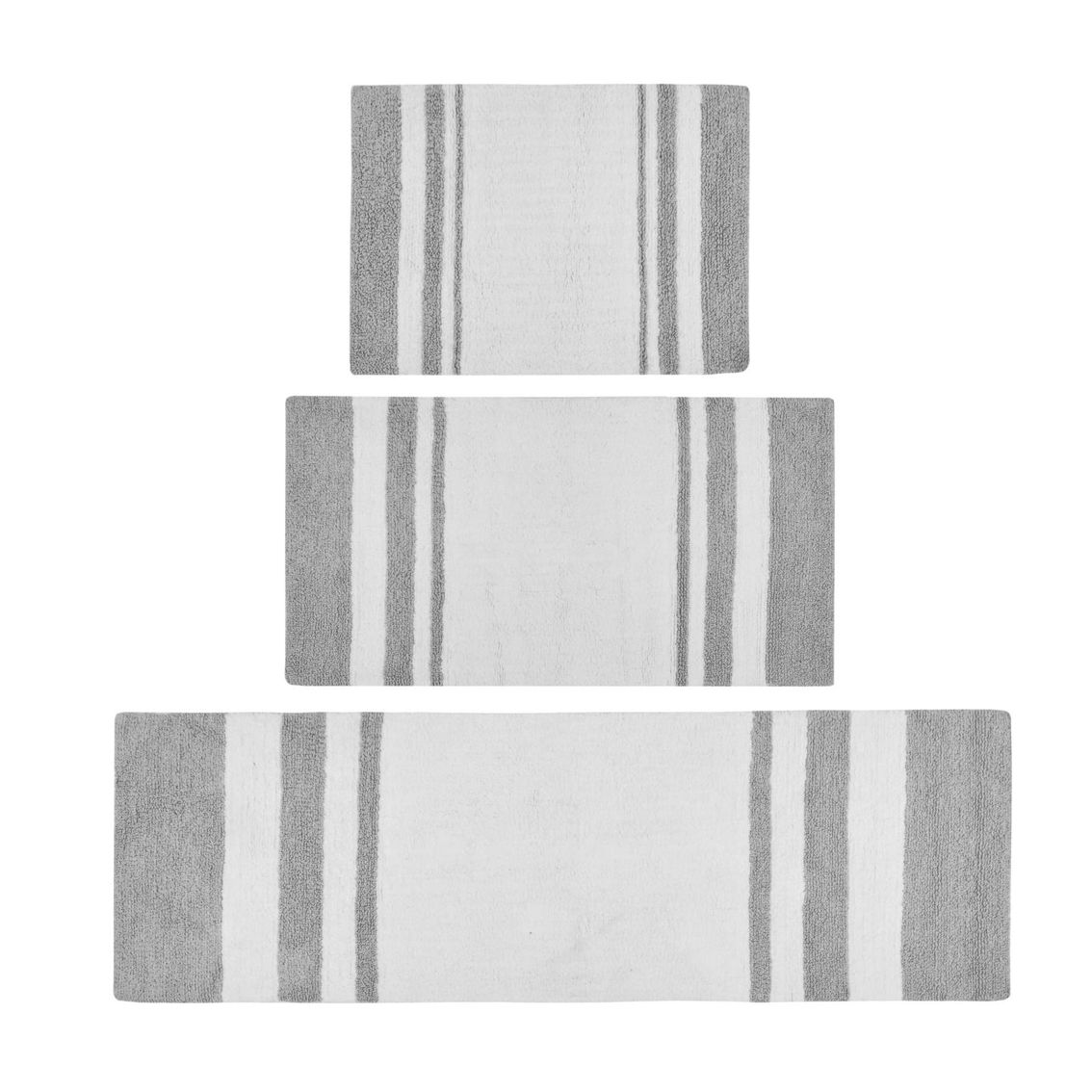 Madison Park Spa Cotton Reversible Bath Rug 24 X 72 in. - Image 2 of 5