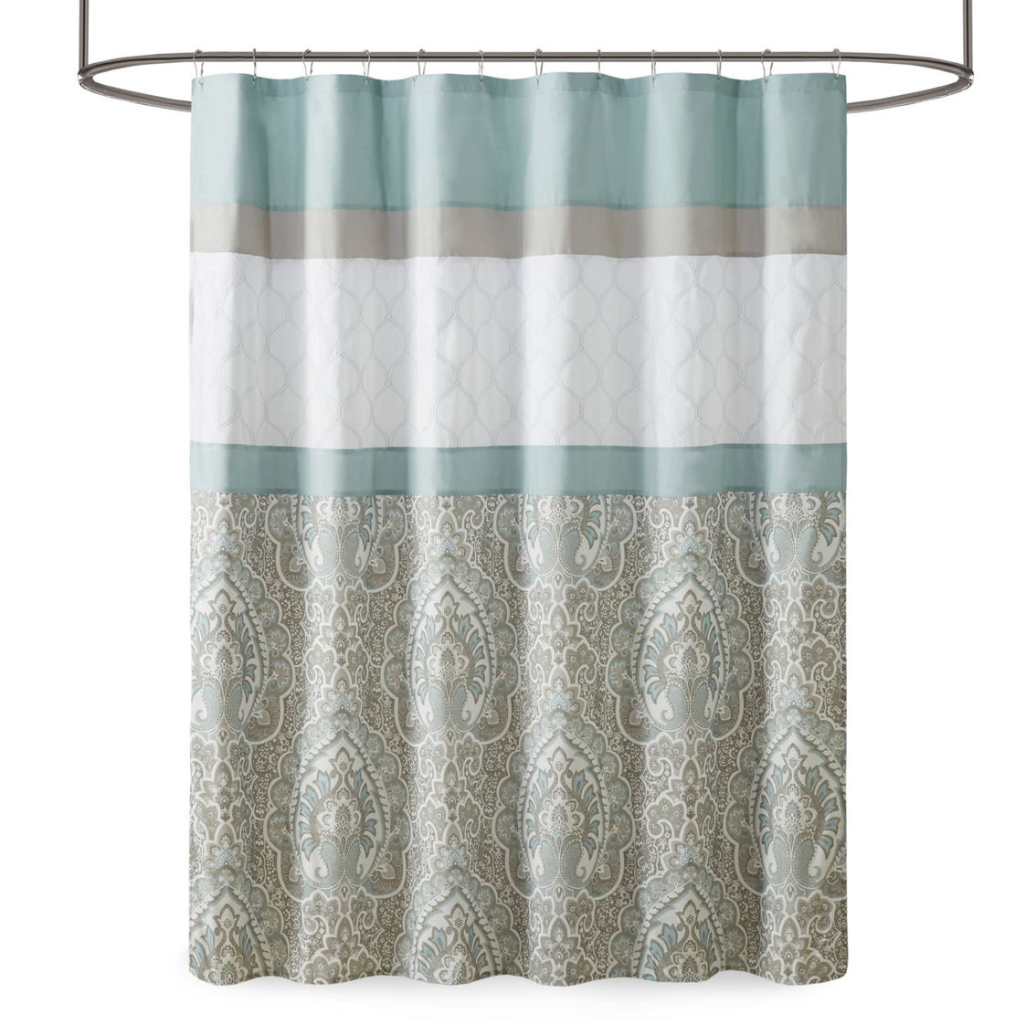 510 Design Josefina Printed and Embroidered Shower Curtain - Image 2 of 4