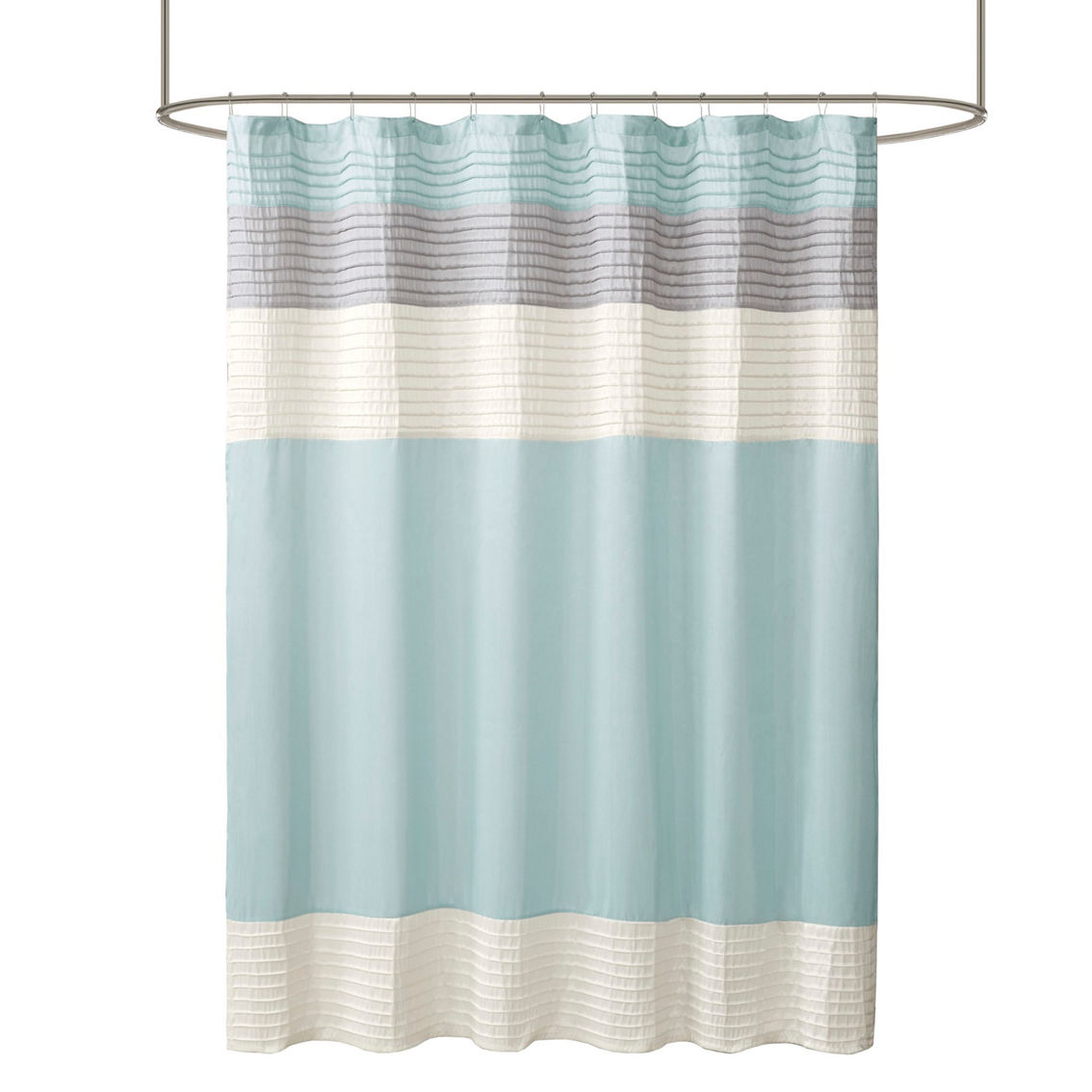 Madison Park Eastridge Faux Silk Shower Curtain - Image 2 of 5