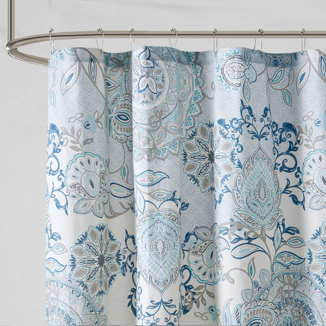 Madison Park Loleta Printed Cotton Shower Curtain - Image 3 of 5