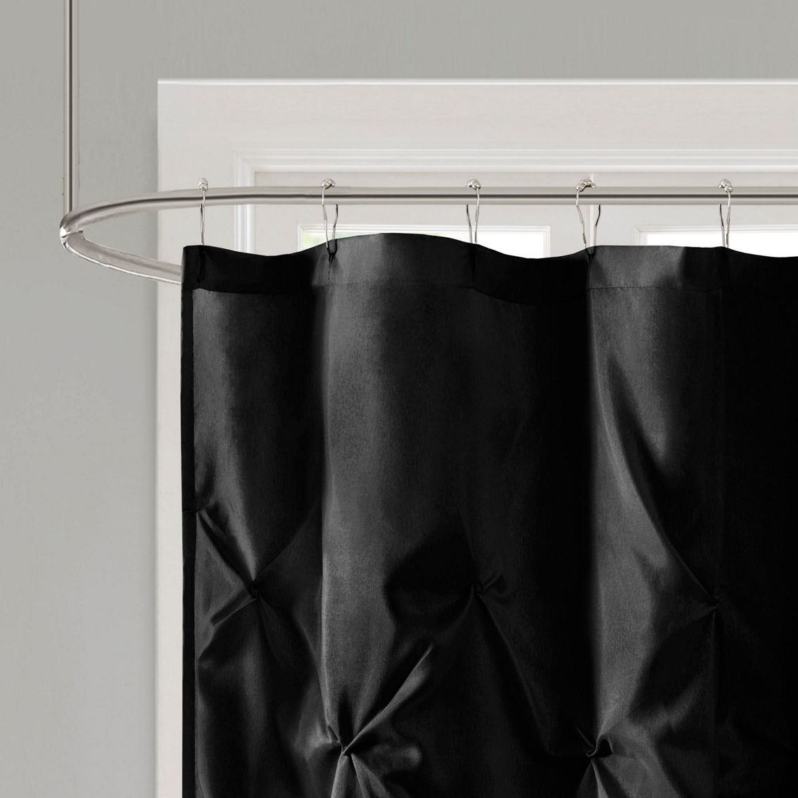 Madison Park Vivian Tufted Semi-Sheer Shower Curtain - Image 3 of 3