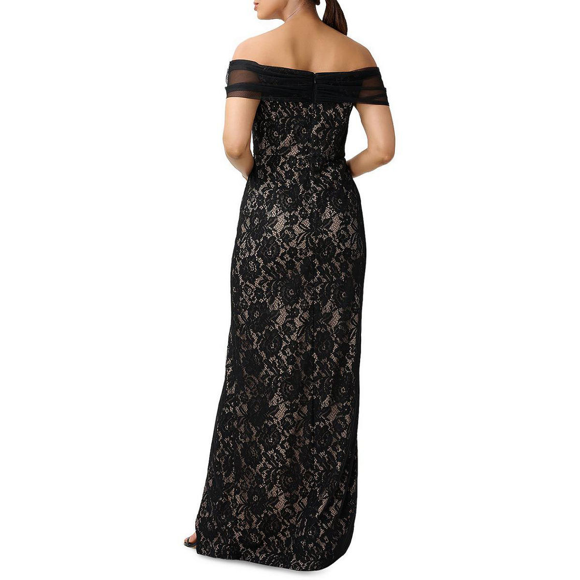 Womens Off The Shoulder Special Occasion Evening Dress - Image 2 of 2