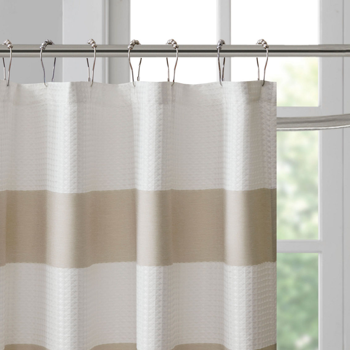 Madison Park Spa Waffle Shower Curtain with 3M Treatment 72 X 72 in. - Image 3 of 5