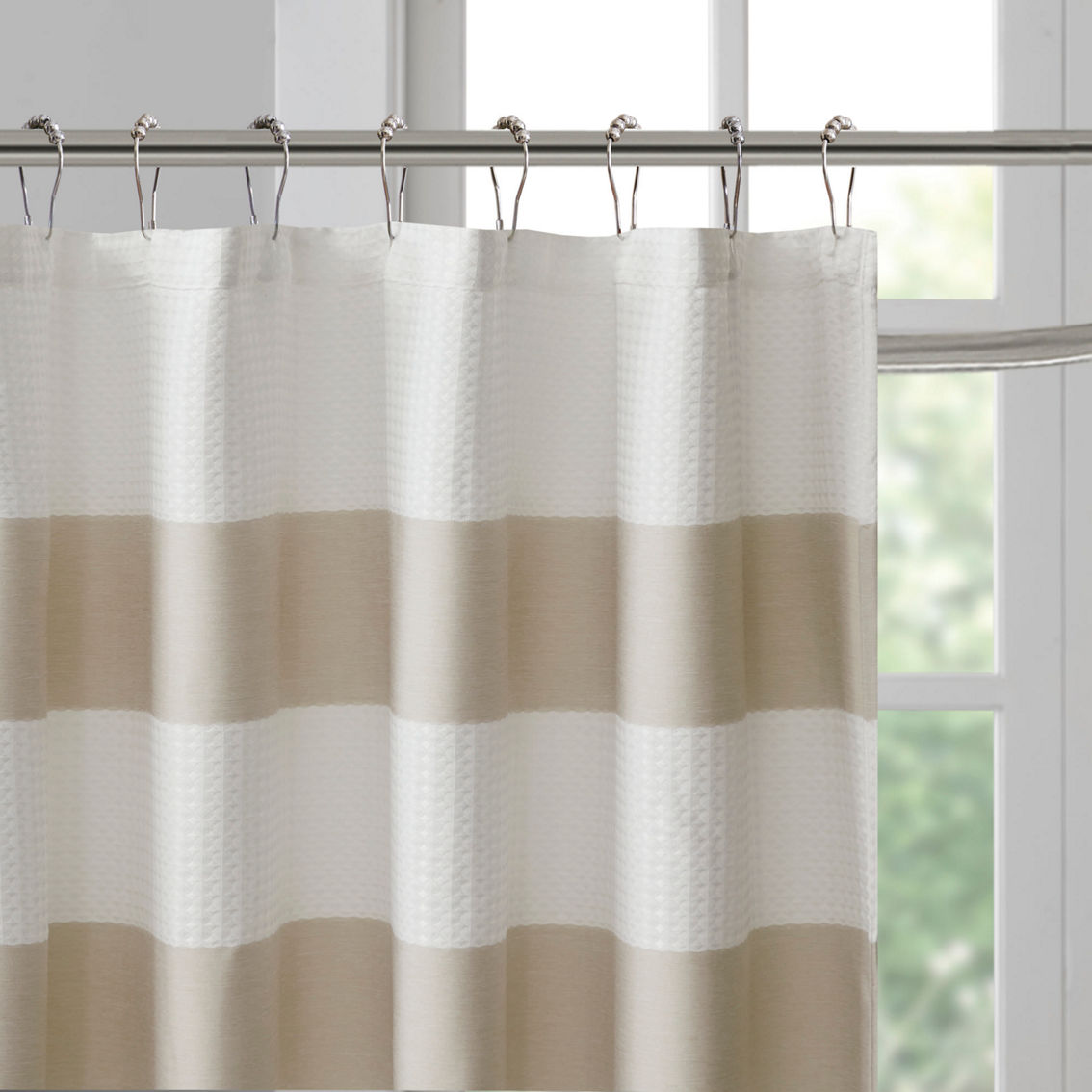 Madison Park Spa Waffle Shower Curtain with 3M Treatment 72 X 72 in. - Image 4 of 5