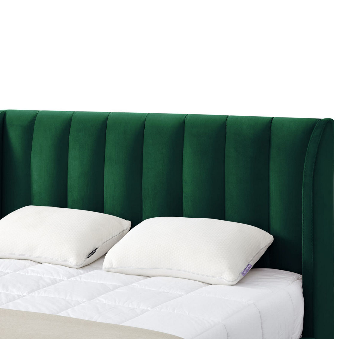 Loft Lyfe Ariyana Velvet Upholstered Platform Bed - Image 4 of 5