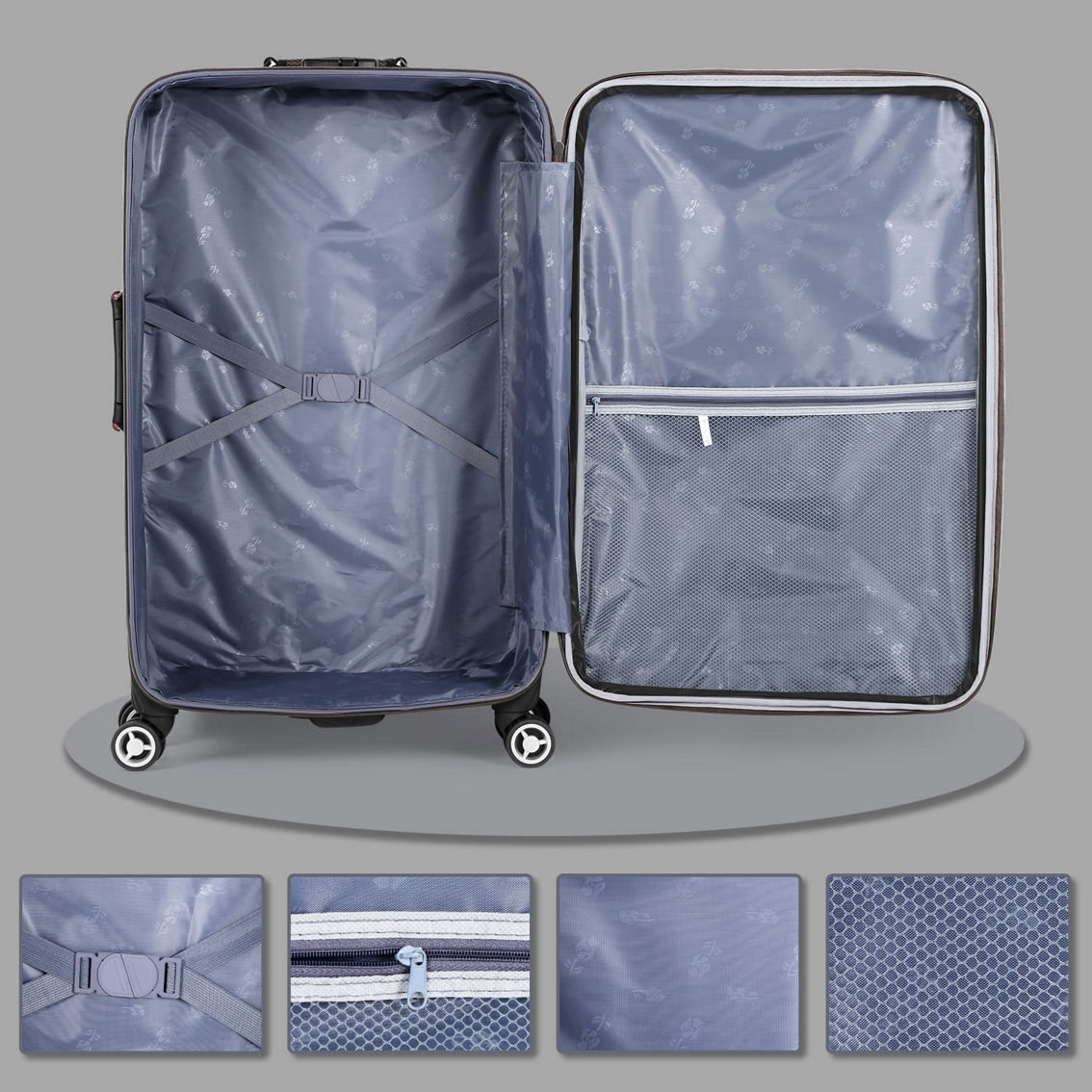 Hikolayae Collection Softside Spinner Luggage Sets in Elegant Black, 3 Piece - Image 5 of 5