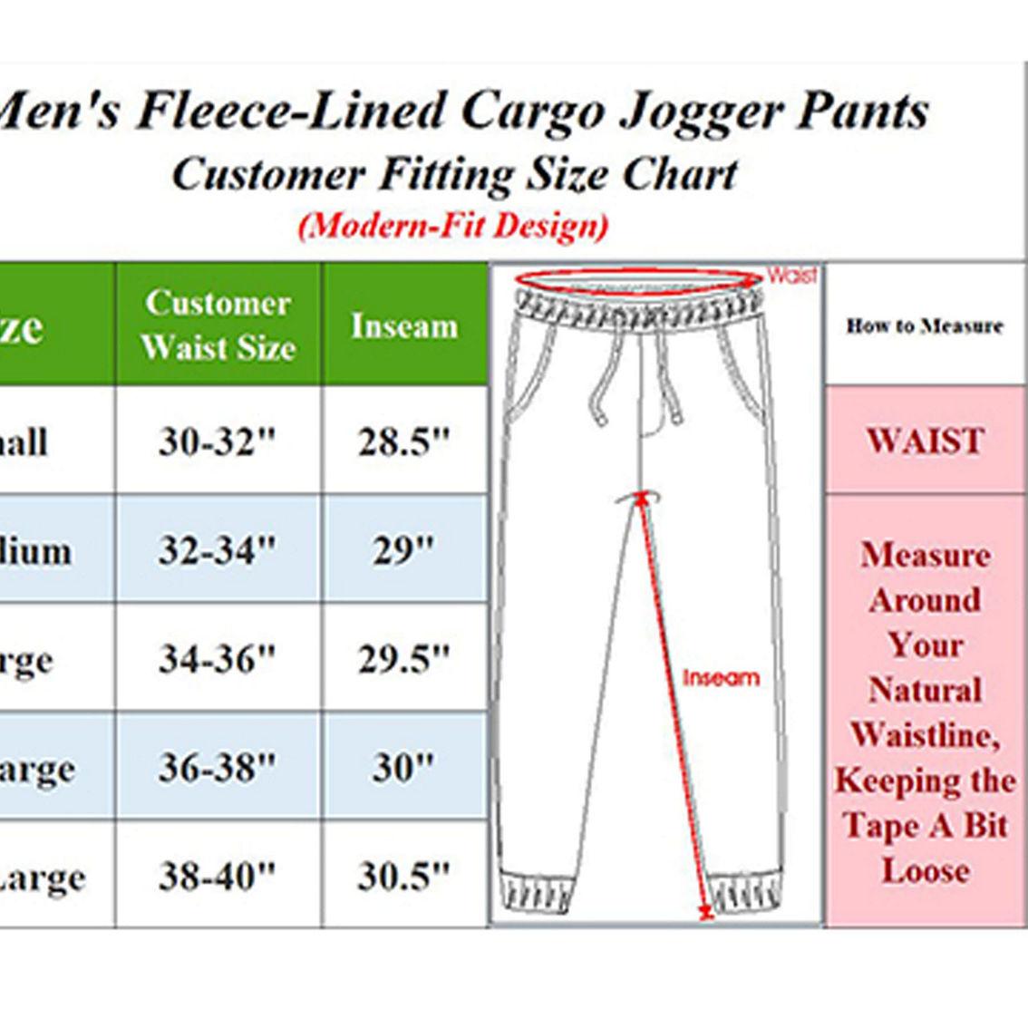 Blue Ice  Men's Heavyweight Fleece-Lined Cargo Jogger Sweatpants -2 Pack - Image 3 of 3