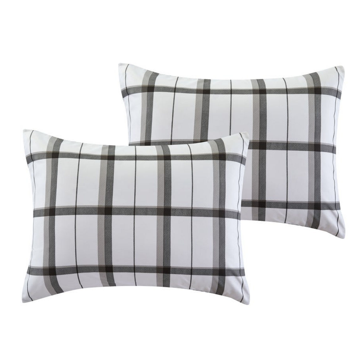 Perry Ellis Ivy Plaid Grey Comforter Set - Image 5 of 5